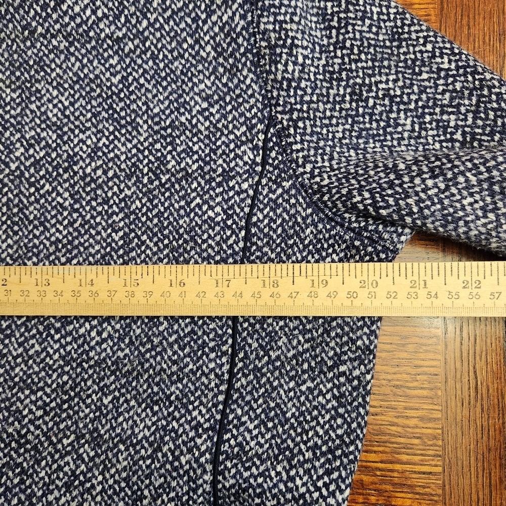Women’s‎ Talbots Blue & White front zip athleisure jacket with pockets medium P - Picture 9 of 11
